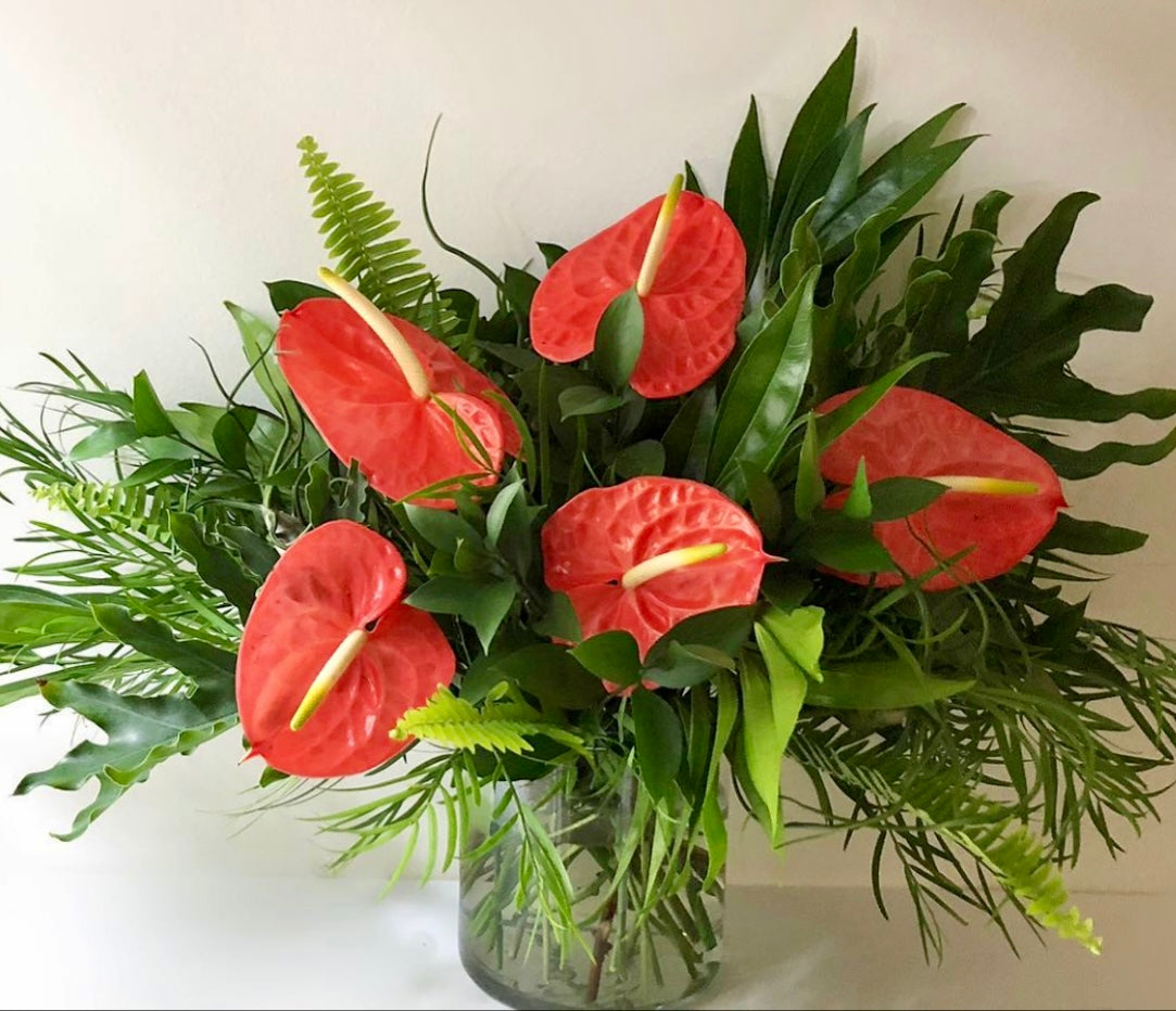 anthurium luxury dreams Tropical Flower Arrangement Miami